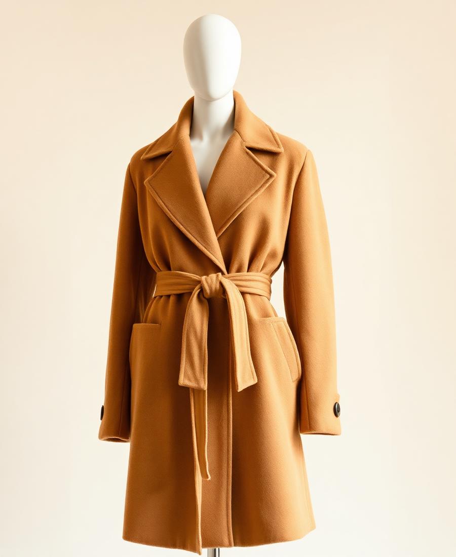 Henri Belted Wrap Coat