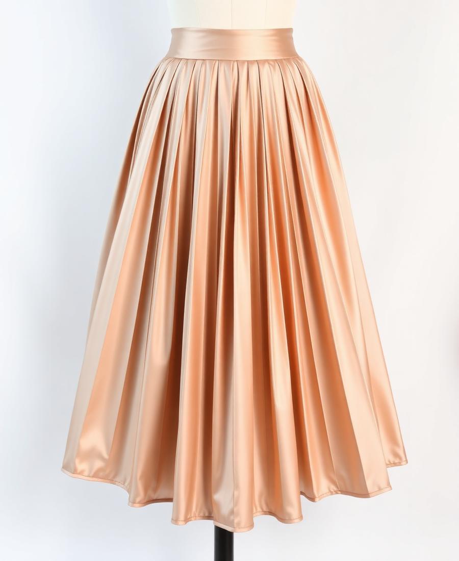 Céleste Pleated Midi Skirt